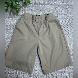 Lands' End Men's Khaki Flat Front Shorts
